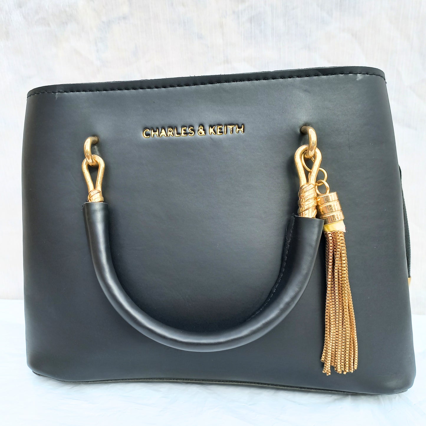Empress Black Leather Satchel